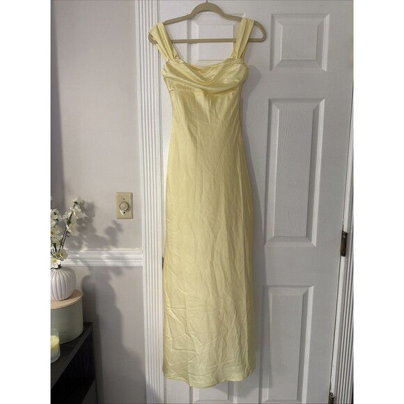 Princess Polly Dresses & Skirts - Princess Polly Azura Off The Shoulder Maxi Dress Yellow US 2